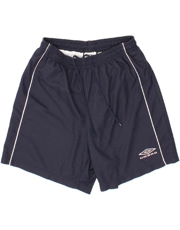 Casual Trends UMBRO Mens Sport Shorts Small  Navy Blue Polyester