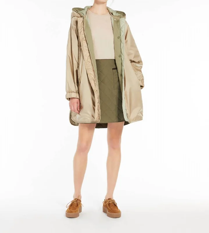 Basic Version Veranda Jacket In Beige And Green