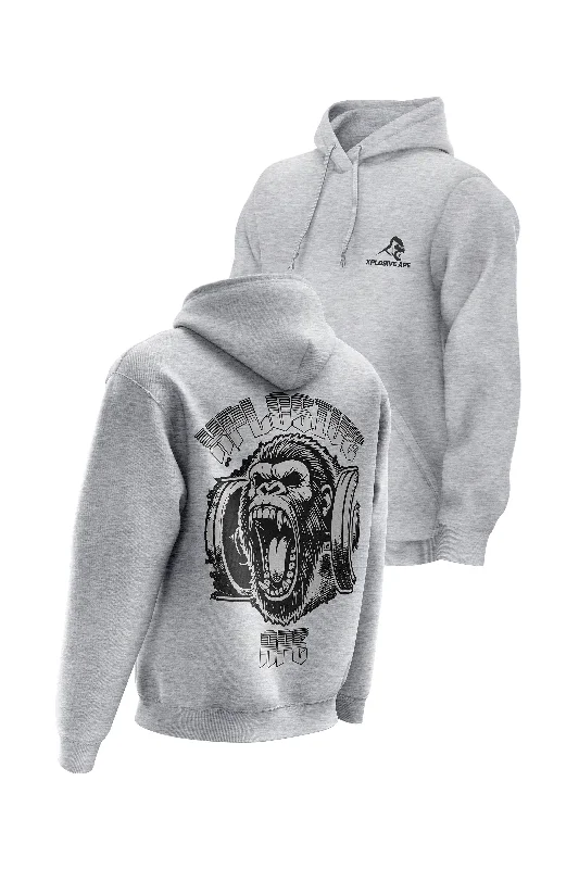 Street Tees XAPE Old School Hoodie - Sports Grey
