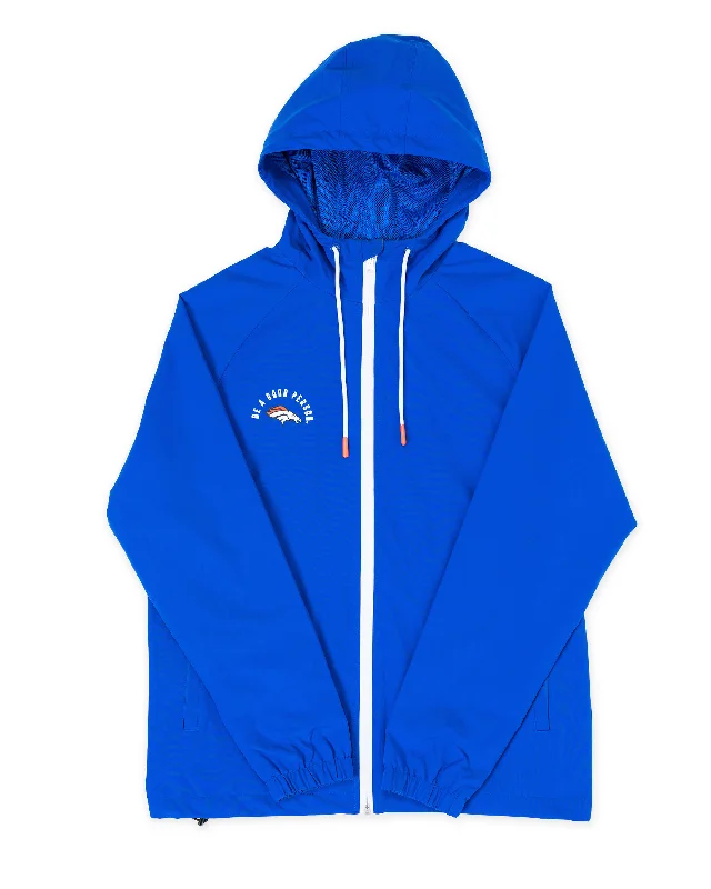 Premium Comfort Broncos Legacy Blue Windbreaker