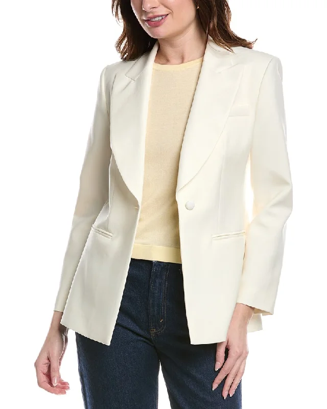 Fashion Classic Rebecca Taylor Cavalry Twill Wool & Silk-Blend Blazer