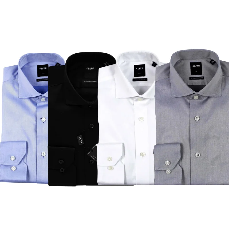 Leather Pants Serica Elite Tapered Dress Shirt - E-106 - Assorted Colours