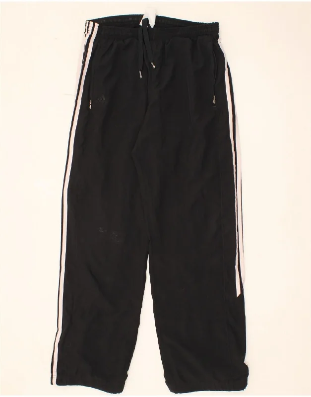 Casual Comfort ADIDAS Mens Tracksuit Trousers Medium Black Polyester