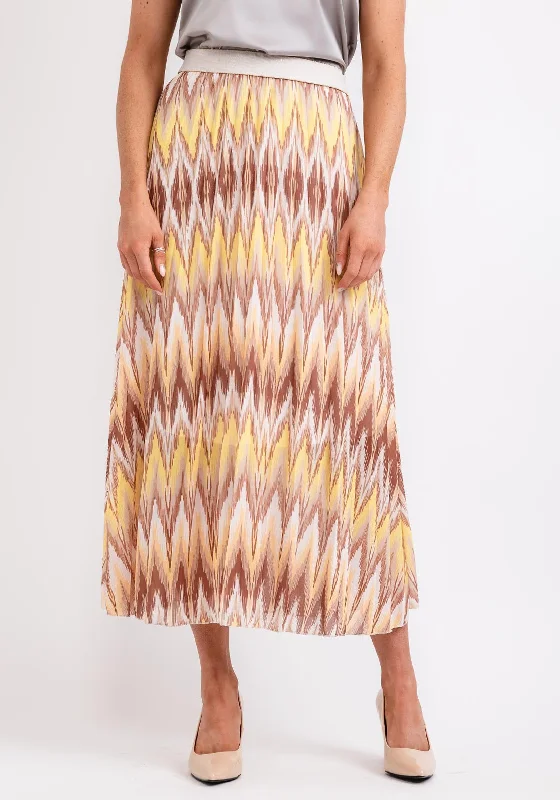 Lazy Home Seventy1 One Size Pleated Maxi Skirt, Yellow Multi