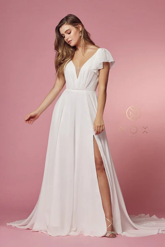 Sweet Breath NOX ANABEL R471 Short Sleeve Soft Flowy A-line Dress
