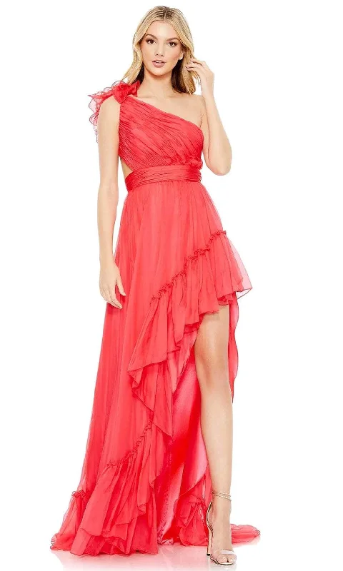Modern Tailoring Mac Duggal 67989 - Asymmetrical Pleated Prom Dress