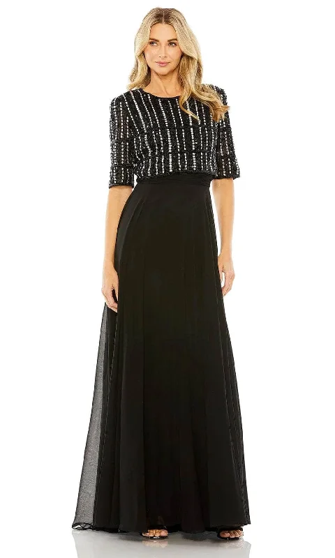 Fashion And Simplicity Mac Duggal 9180 - Beaded Chiffon Evening Dress