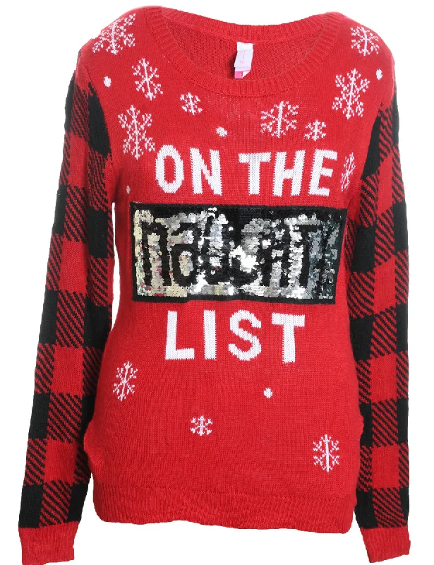 Jogging Jackets Festive Season Christmas Jumper - L