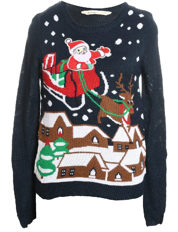 High-end Jackets Santa Claus Christmas Jumper - M