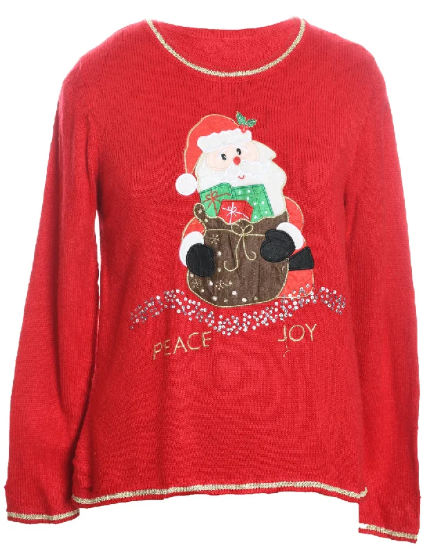 Everyday Essentials Santa Claus Christmas Jumper - M