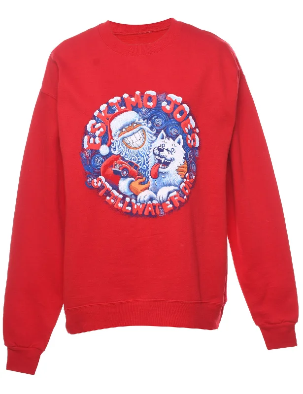 Everyday Wear Santa Claus Christmas Sweatshirt - L